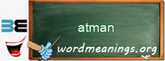 WordMeaning blackboard for atman